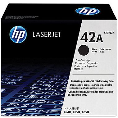 HP 42A Black Original LaserJet Toner Cartridge (Q5942A) 618EL